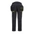 DX450 - DX4 Detachable Holster Pocket Softshell Trousers Black