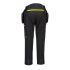 DX450 - DX4 Detachable Holster Pocket Softshell Trousers Black