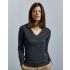 710F - Russell Ladies V-neck Knitted Pullover