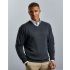 710M - Russell V-neck Knitted Pullover