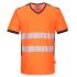 PW310 - PW3 Hi-Vis V-Neck Mesh Insert T-Shirt S/S