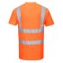 RT23 - Portwest High Vis Orange RIS3279 Rail Tee shirt