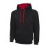 UC507 - Uneek Hooded Contrast Sweatshirt