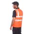 S469 - High Vis Lined Bodywarmer Reversible
