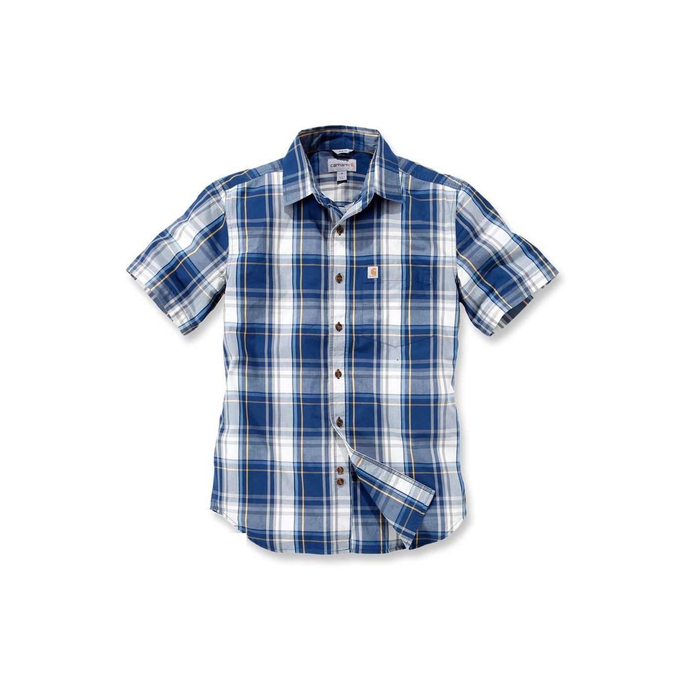 Carhartt 102548 Slim Fit Plaid Short Sleeved Shirt