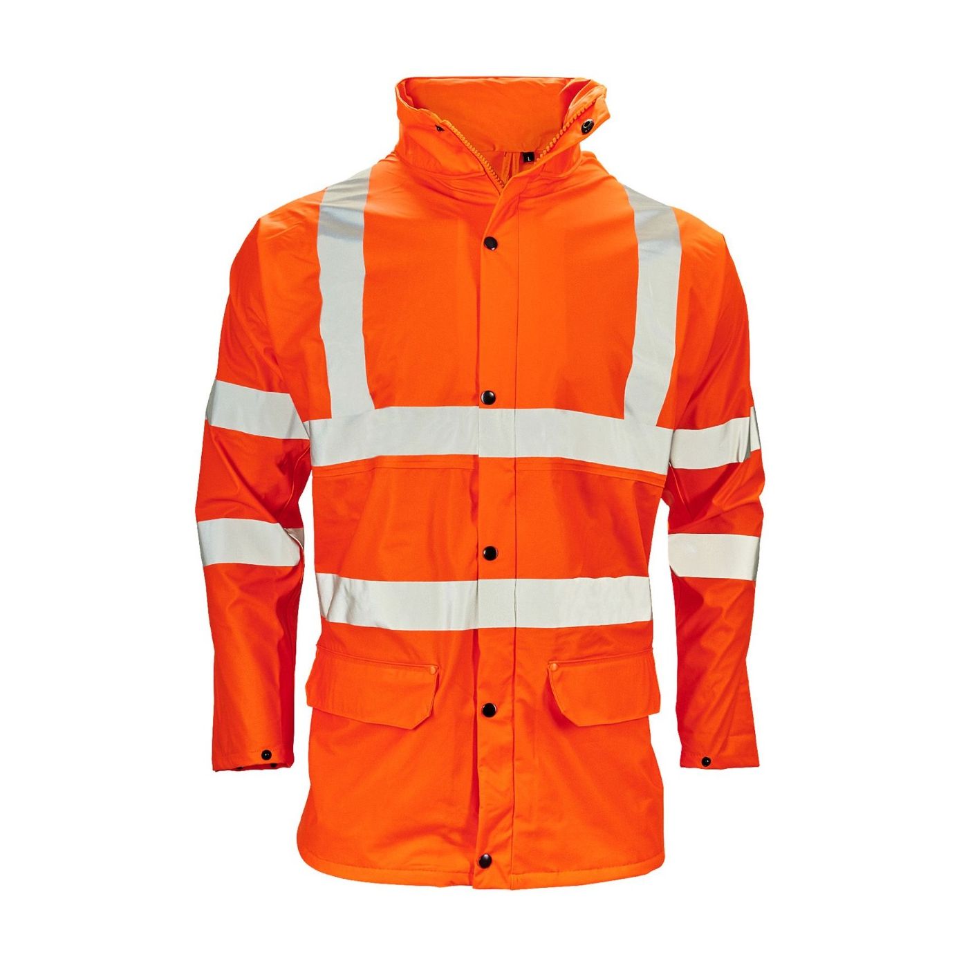 1828 - Stormflex Hi Vis Orange PU Jacket