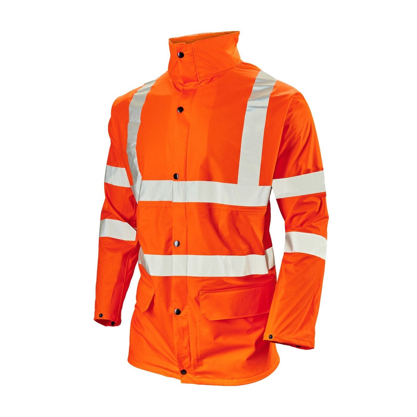 1828 - Stormflex Hi Vis Orange PU Jacket