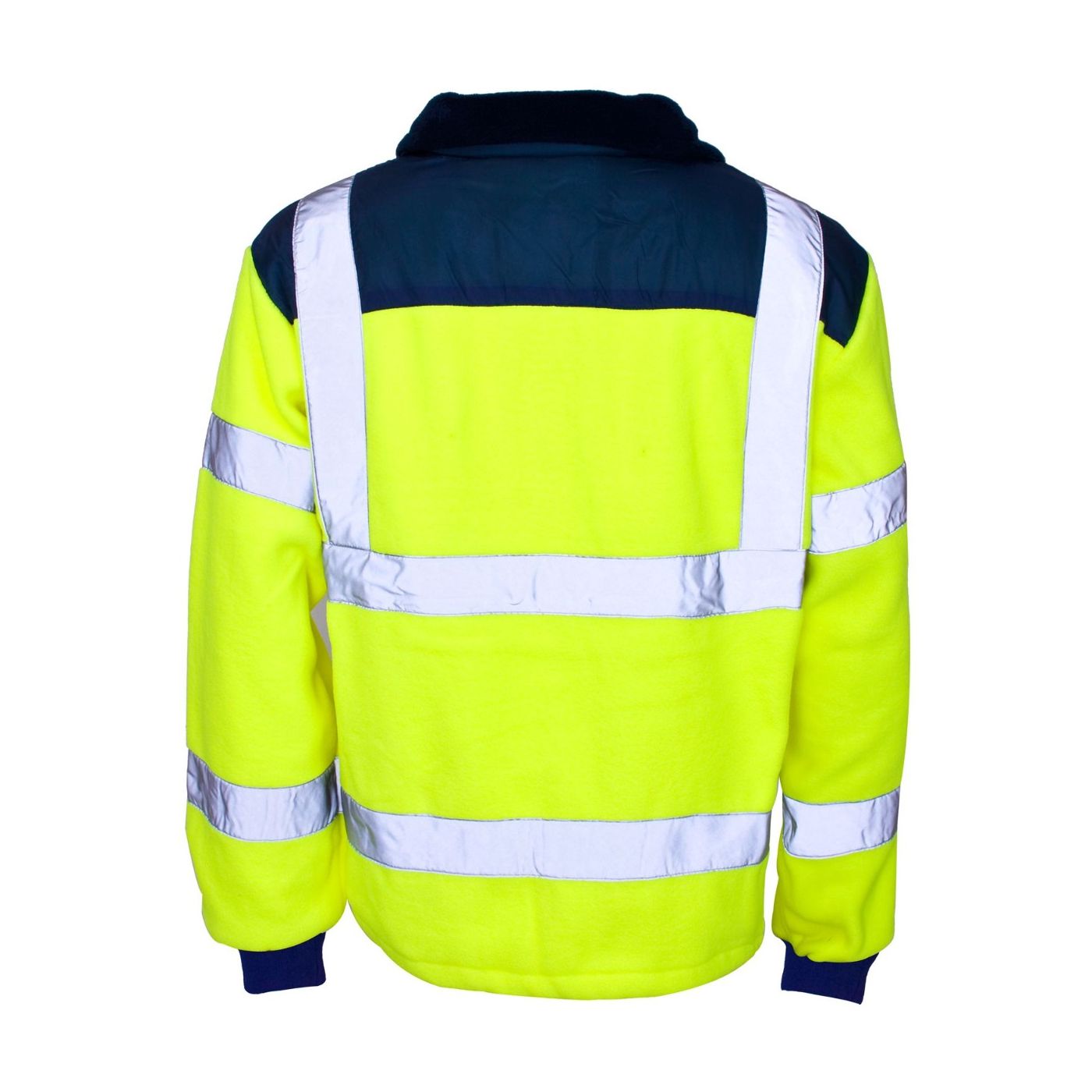 3784 - Supertouch Hi Vis Yellow Rain Patch Fleece Jacket