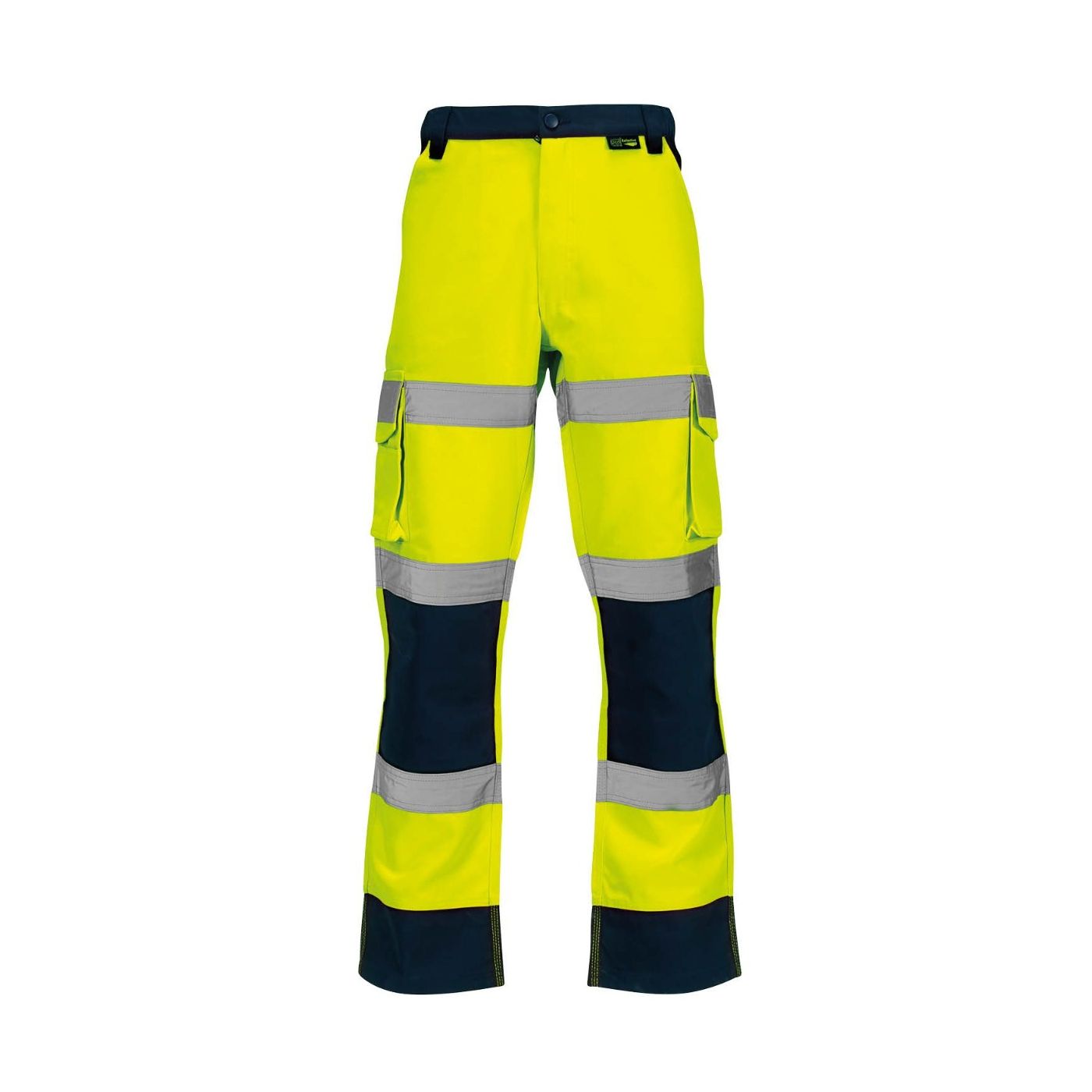 SHV-40R49 - Supertouch Hi-Vis 2 Tone Yellow Combat Trousers
