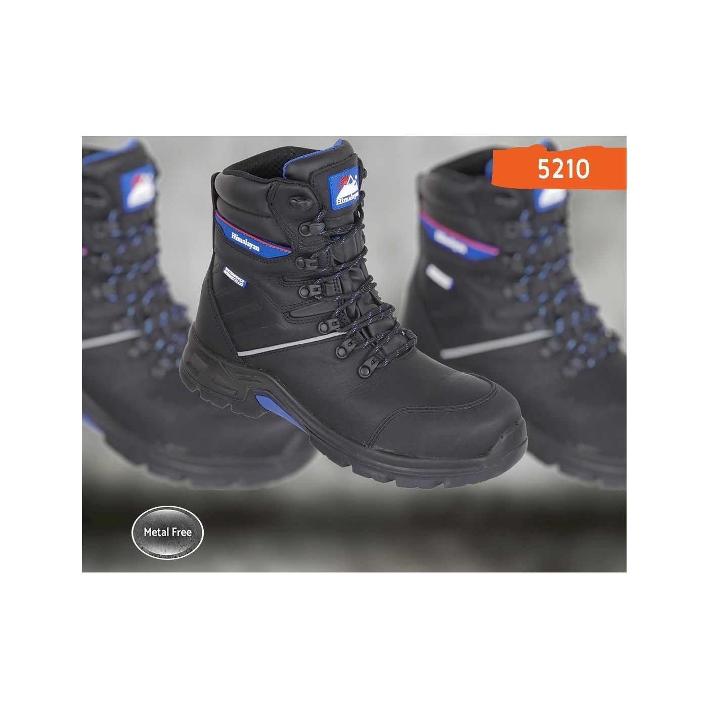 5210 - Himalayan High Ankle Black Waterproof Composite Boot