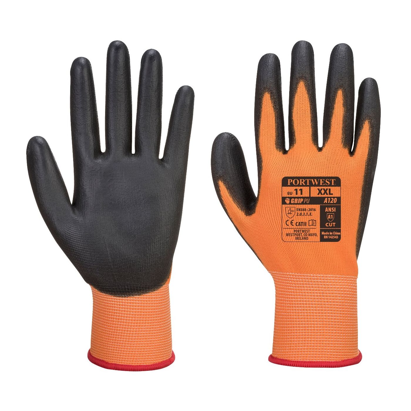 A120 - PU Palm Coated Glove (12 prs)