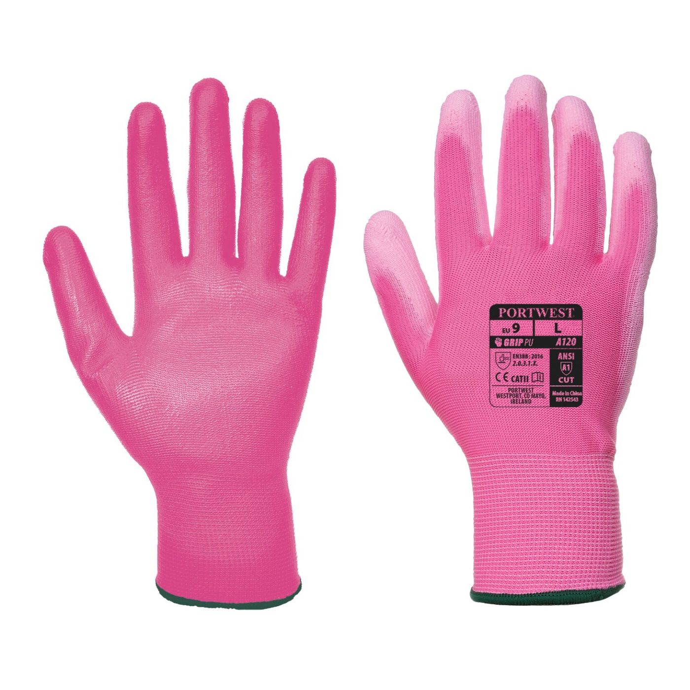 A120 - PU Palm Coated Glove (12 prs)