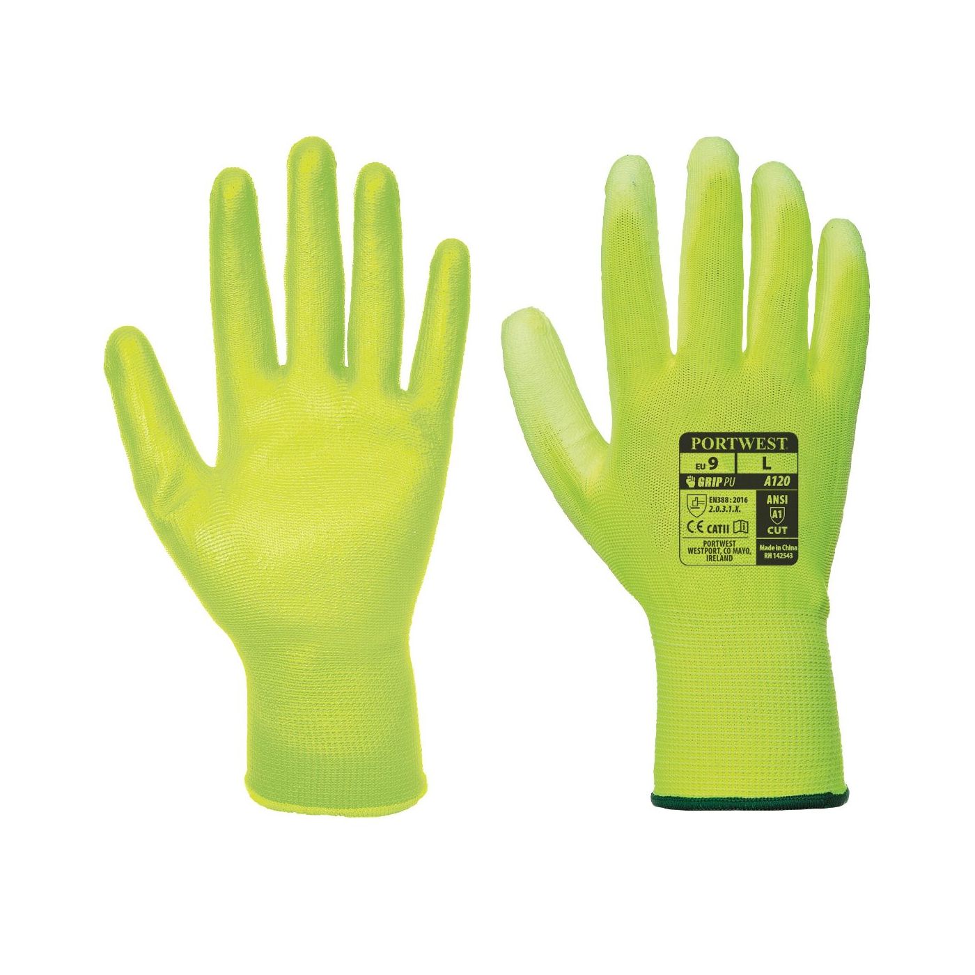 A120 - PU Palm Coated Glove (12 prs)
