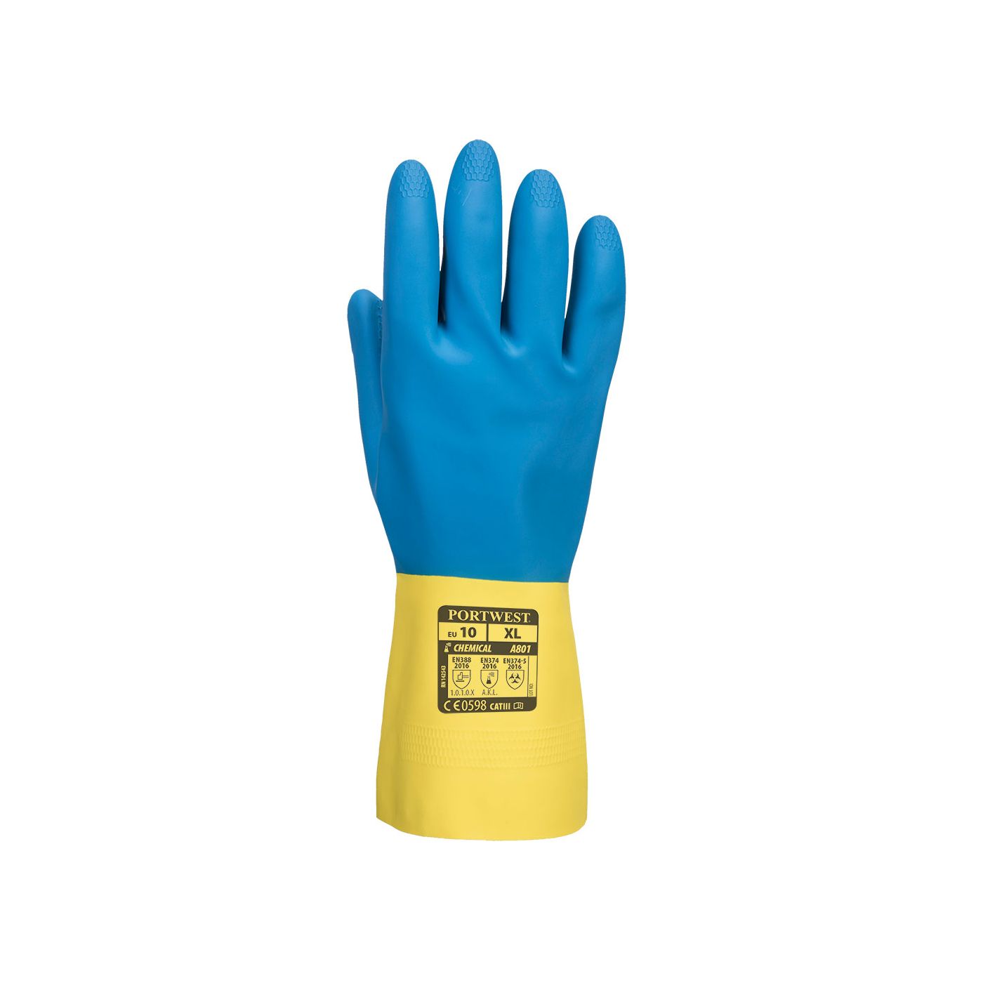 A801 - 2 Tone Double Dipped Latex Gauntlet