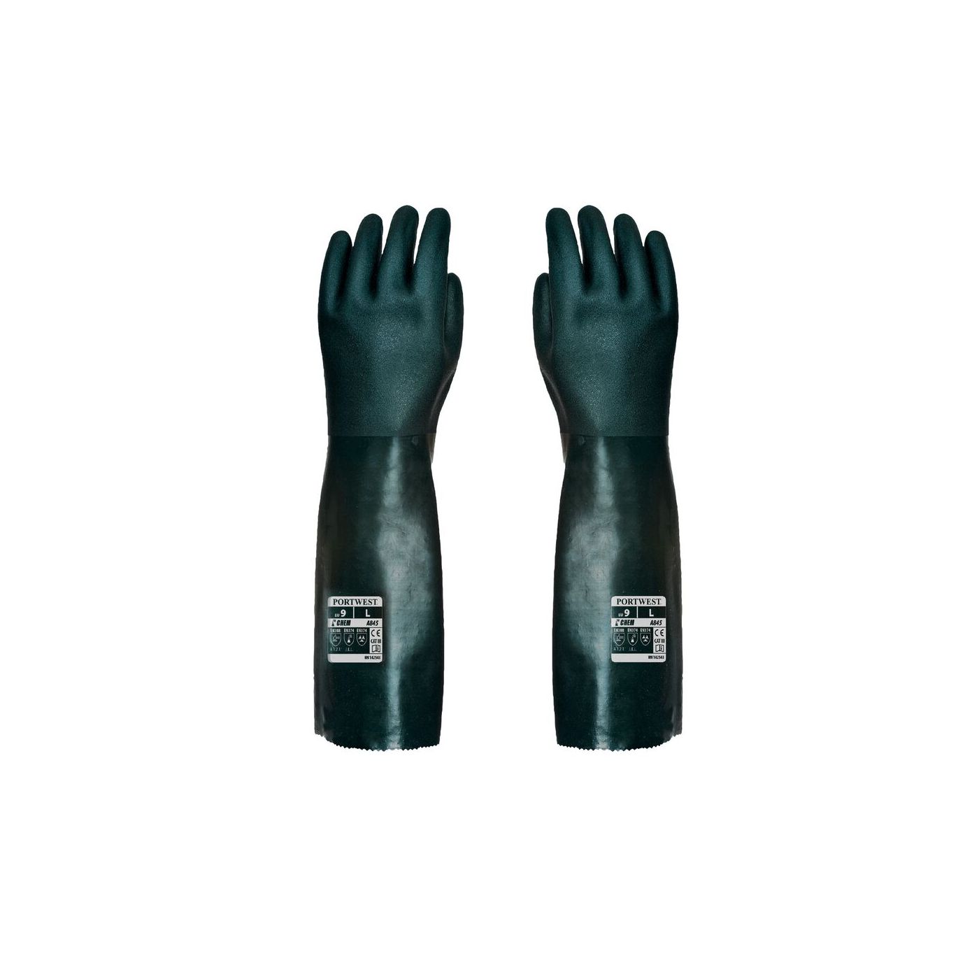 A845 - Doubled Dipped PVC Gauntlet 45cm