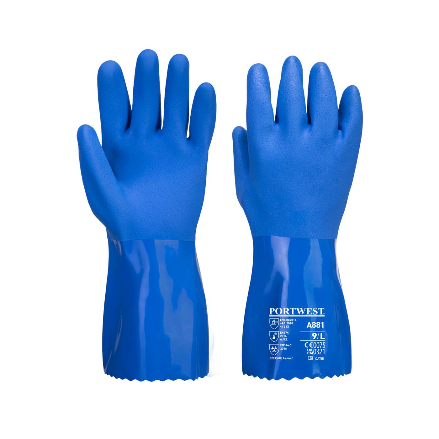 A881 - Portwest Marine Ultra PVC Chem Gauntlet