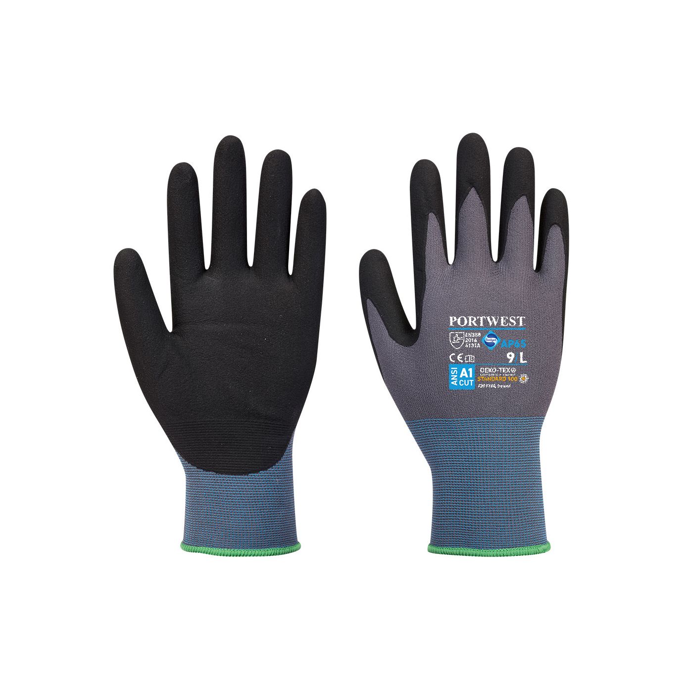 AP65 - NPR Pro Nitrile Foam Glove Black/Grey