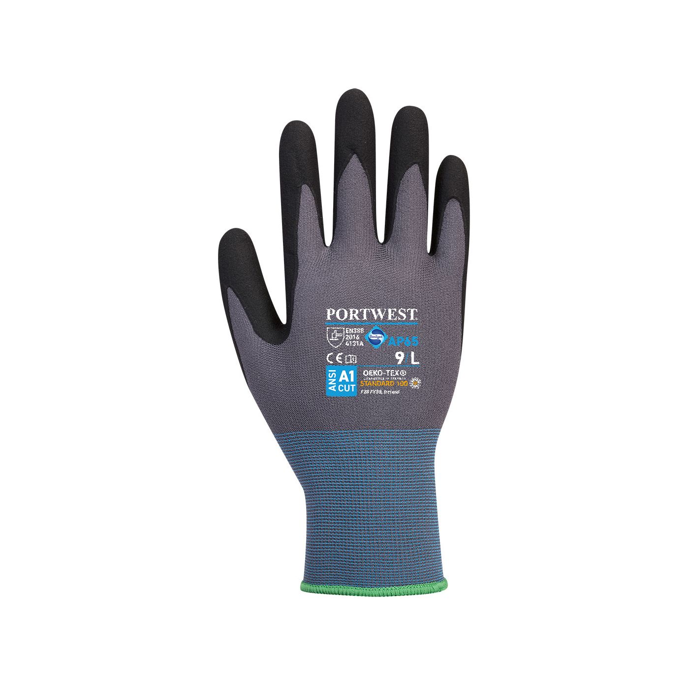 AP65 - NPR Pro Nitrile Foam Glove Black/Grey
