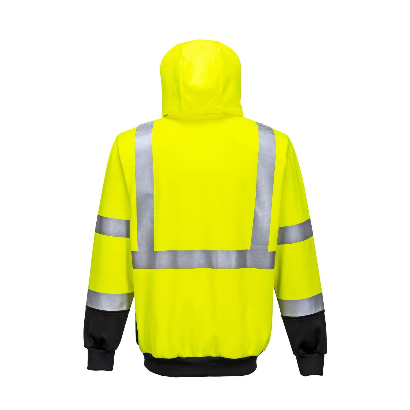 B315 - Hi-Vis Two-Tone Zipped Hoodie