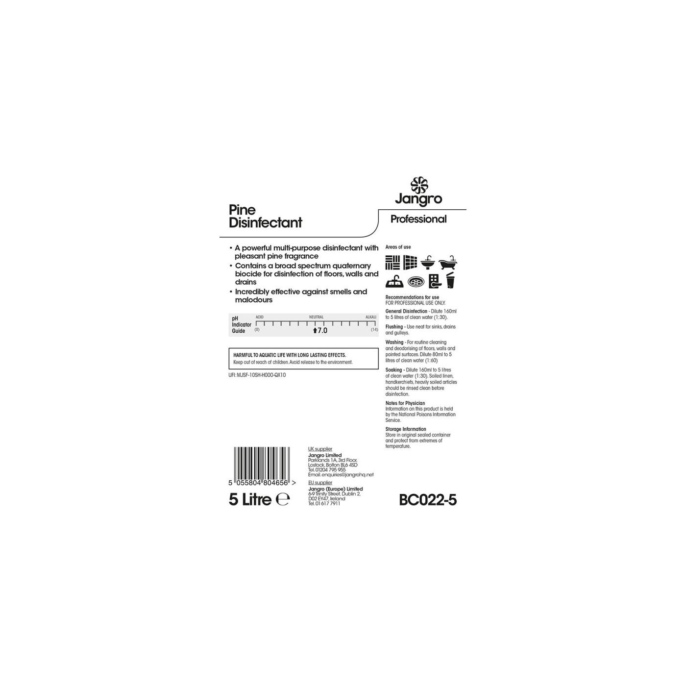 Pine Disinfectant: BC022