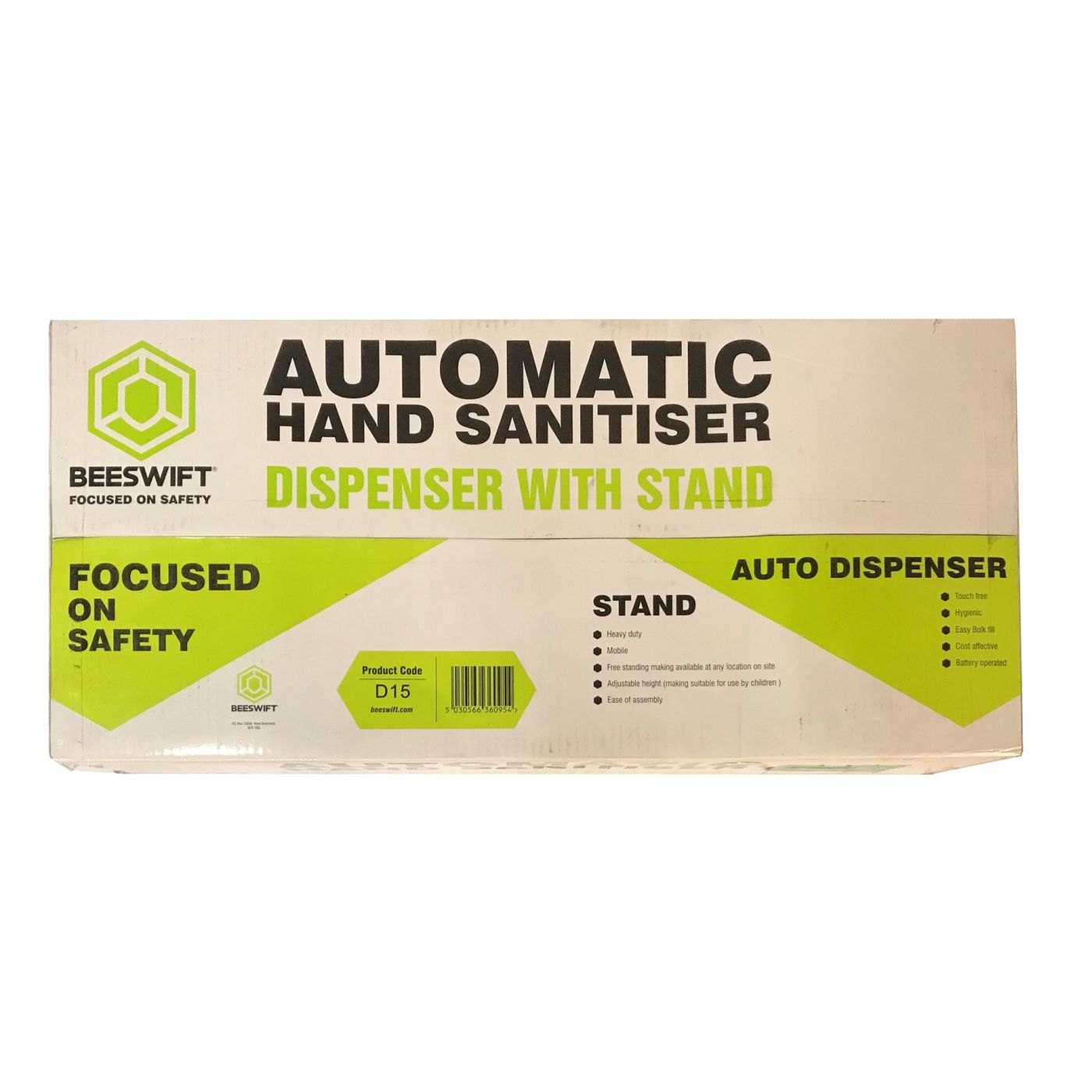 D15 - Automatic Hand Sanitiser Free standing Dispenser