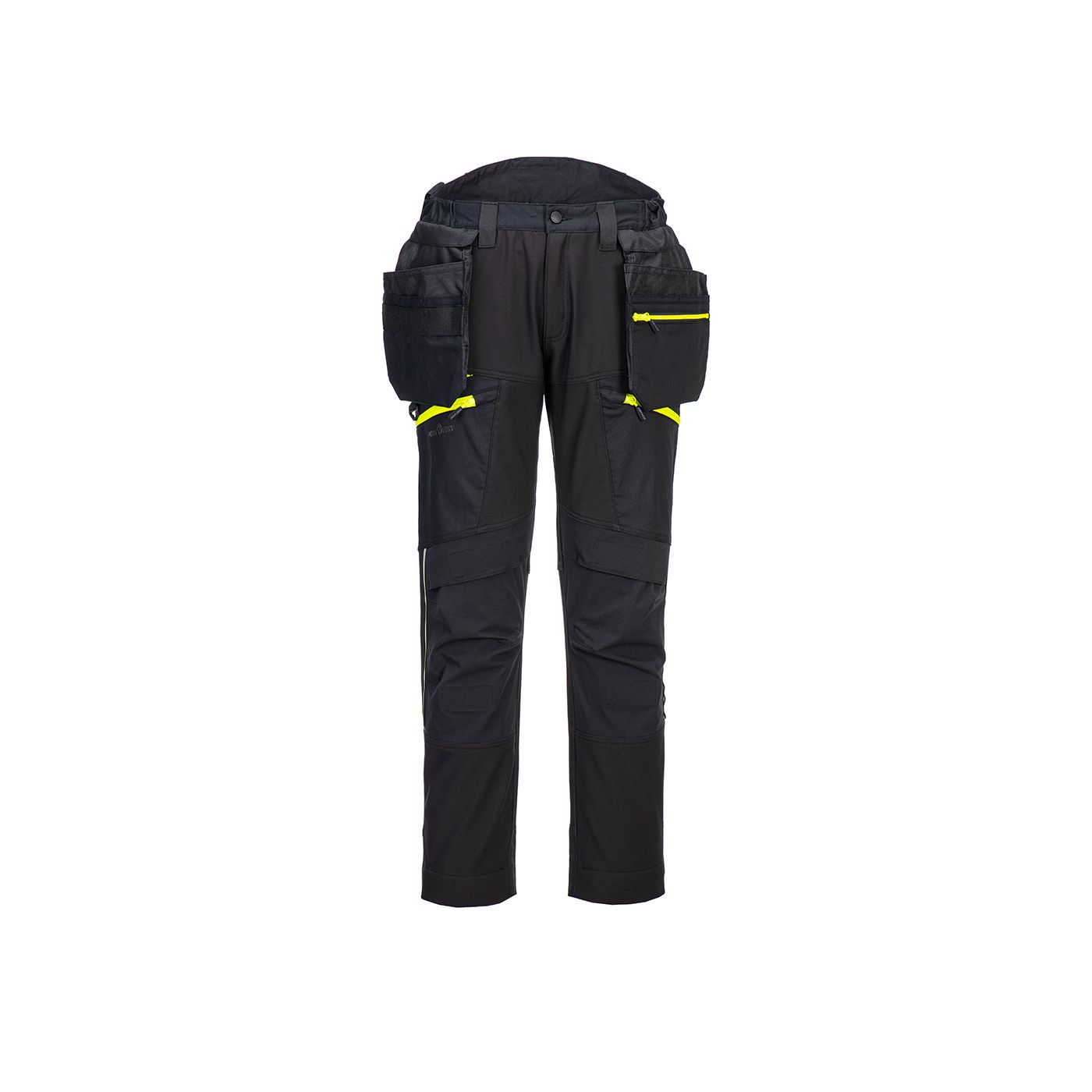 DX450 - DX4 Detachable Holster Pocket Softshell Trousers Black