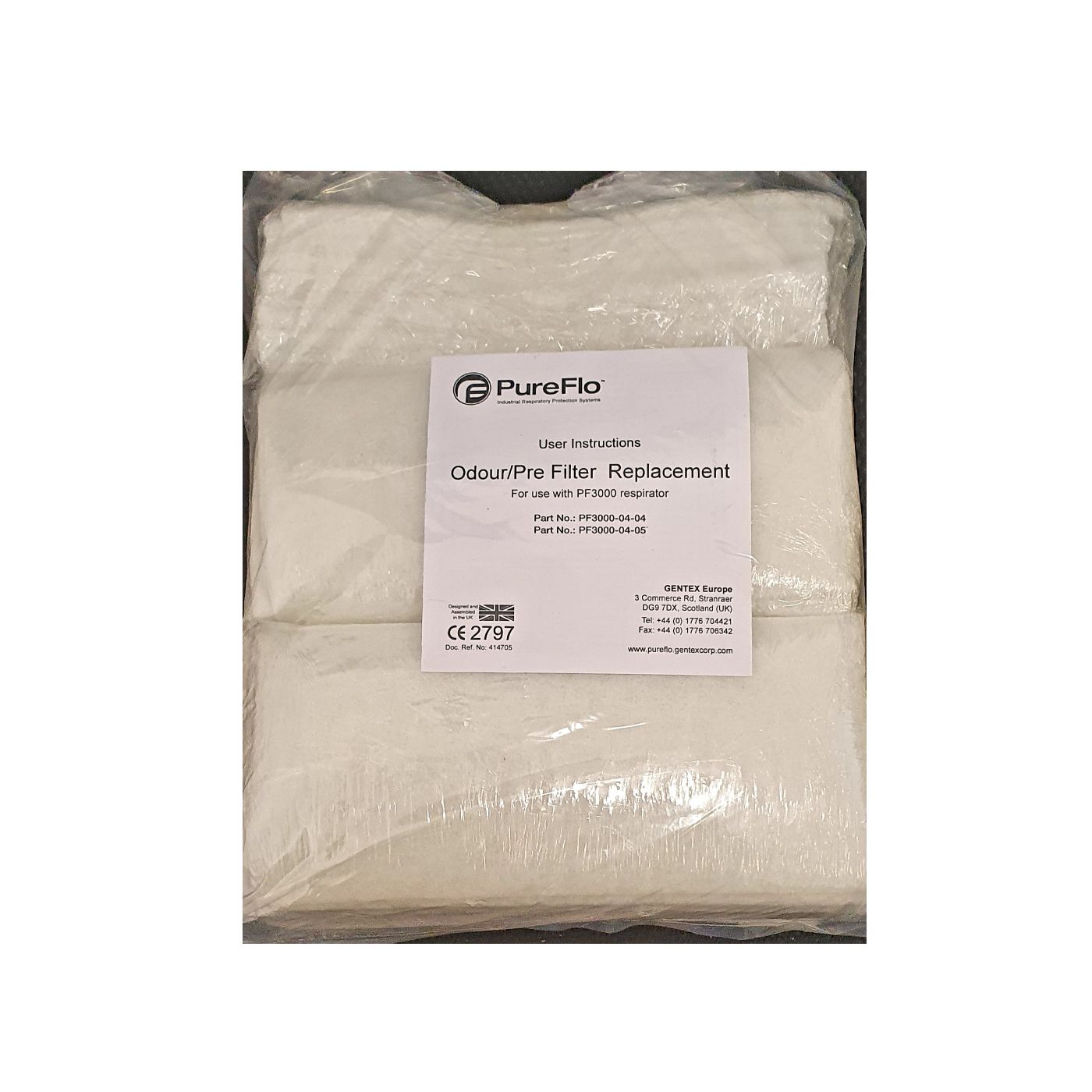 PF3000-04-005 - PF3000 Gentex Respirator Pre-Filter (pack of 50) 