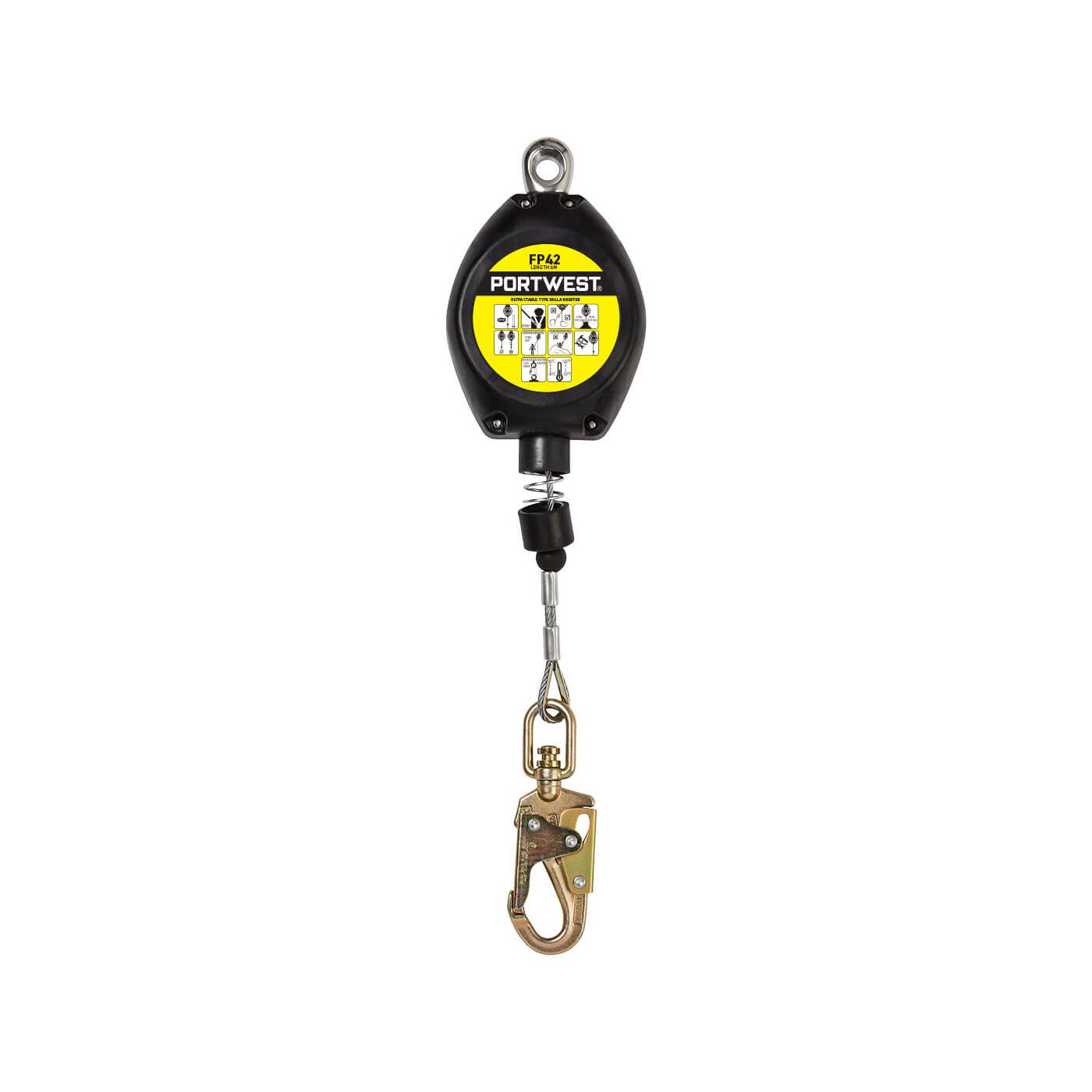 FP42 - Portwest 6M Retractable Fall Arrest Block Black
