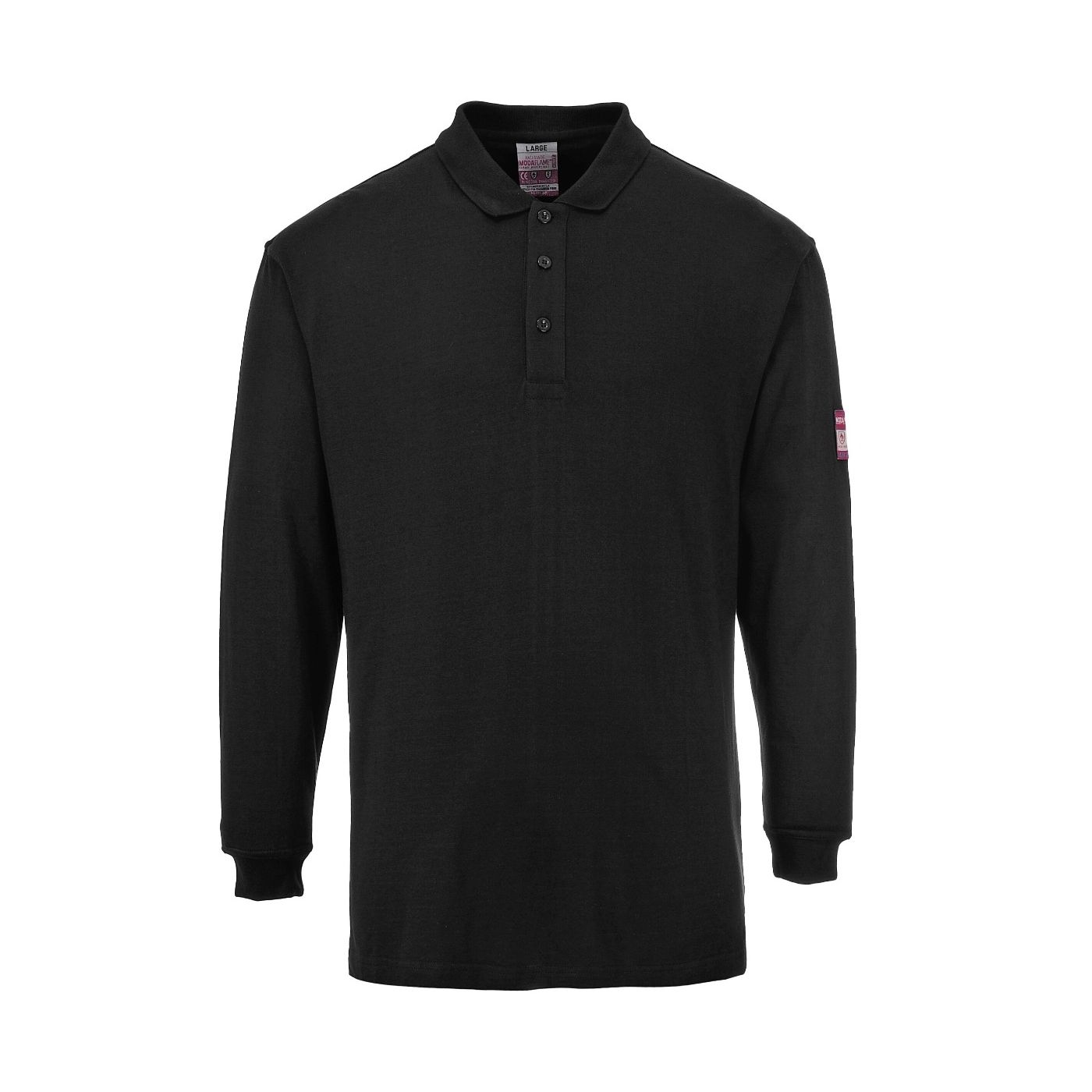 FR10 - Flame Resistant Anti-Static Long Sleeve Polo Shirt