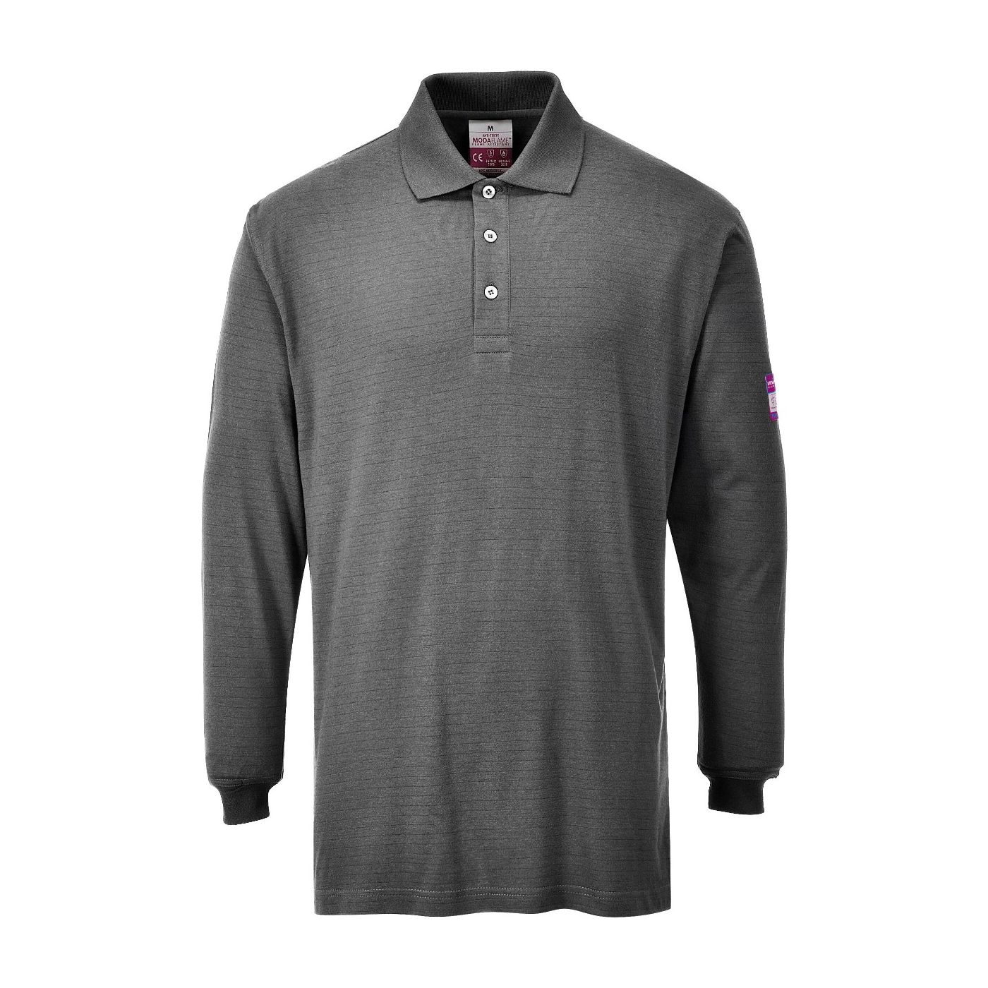 FR10 - Flame Resistant Anti-Static Long Sleeve Polo Shirt