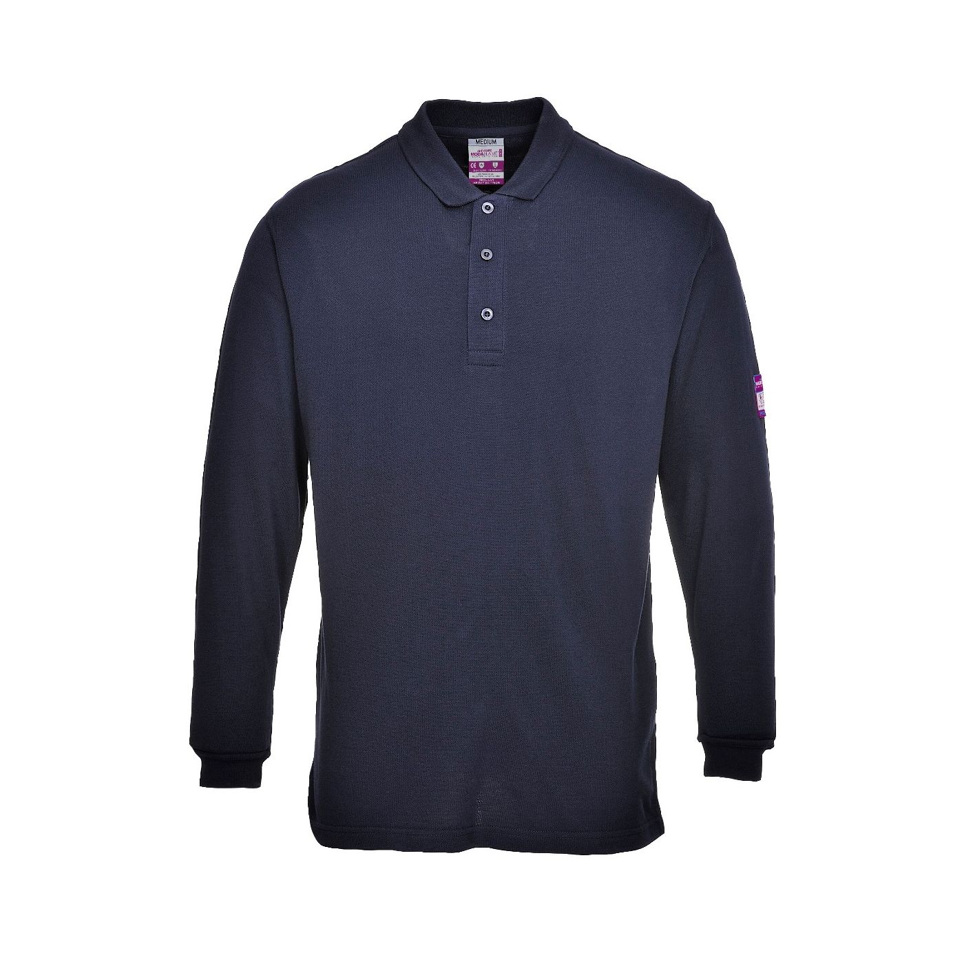 FR10 - Flame Resistant Anti-Static Long Sleeve Polo Shirt