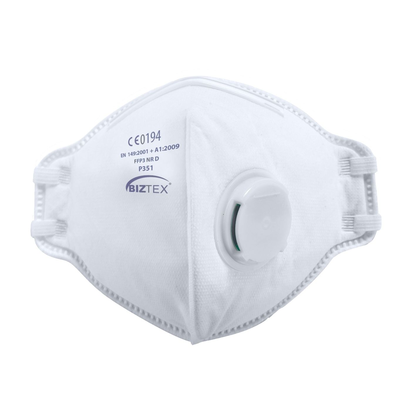 P351 - FFP3 Valved Dolomite Fold Flat Mask (per 20)
