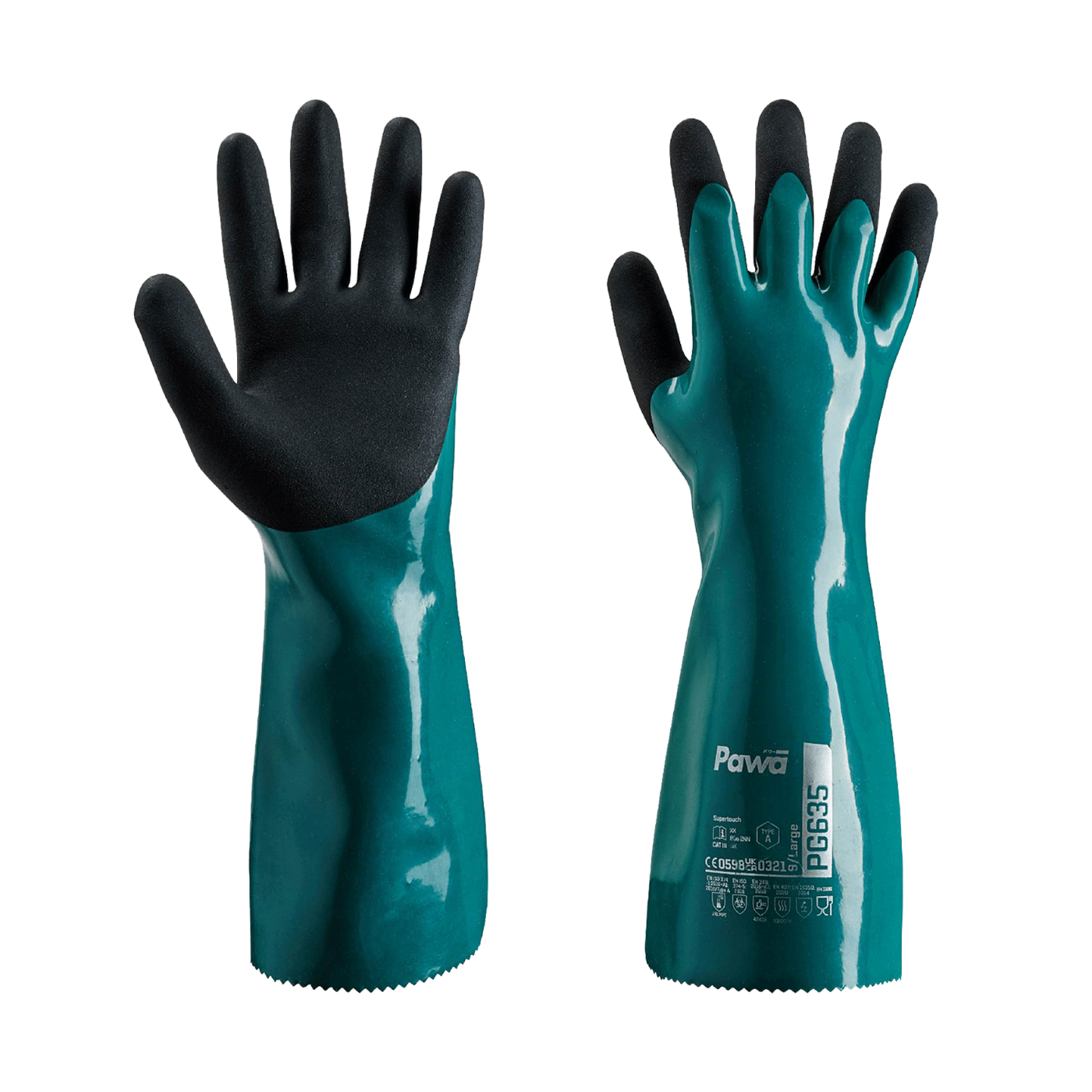 PG635 - Pawa Type A Chemical Resistant Heavy-Duty Gauntlet