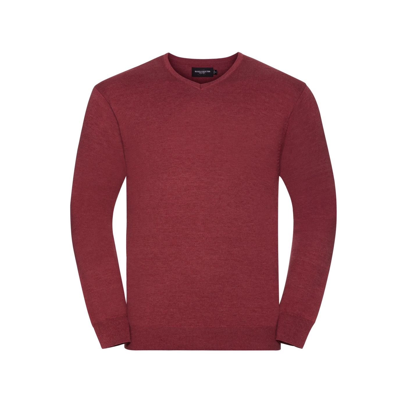 710M - Russell V-neck Knitted Pullover