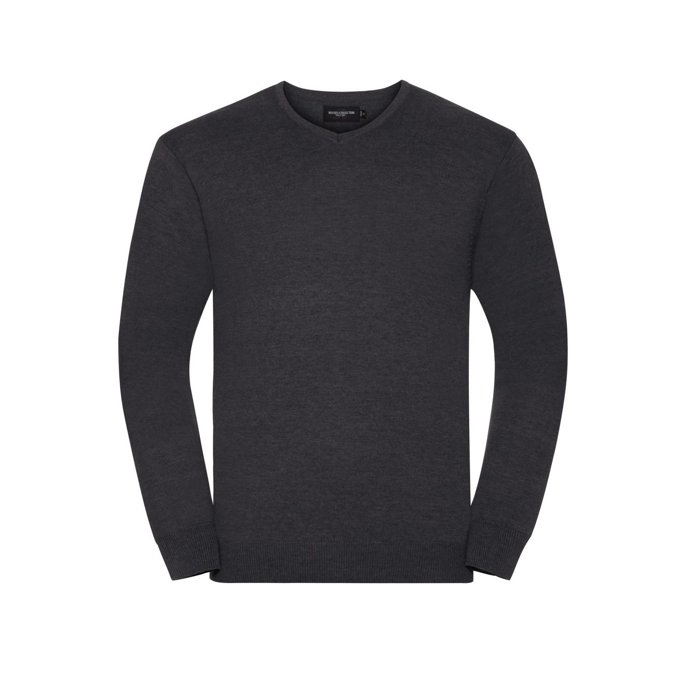 710M - Russell V-neck Knitted Pullover
