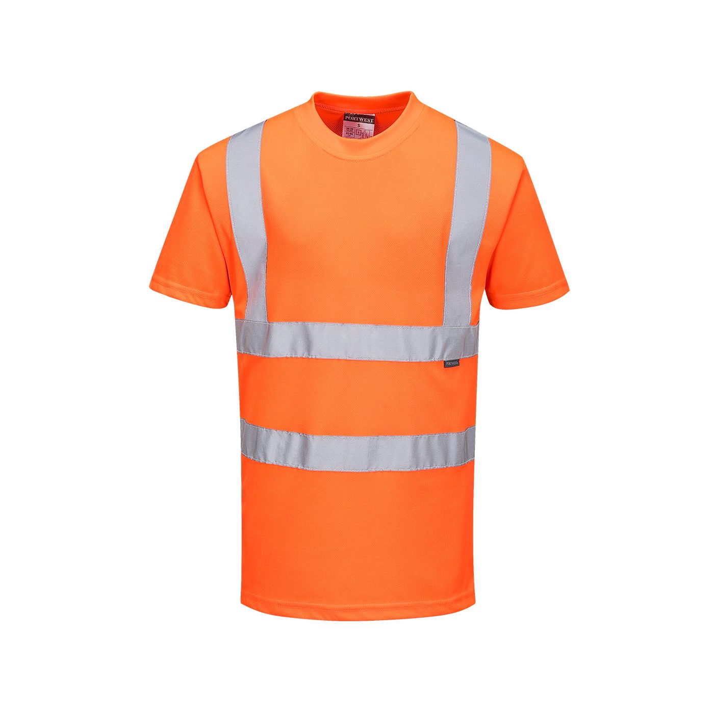 RT23 - Portwest High Vis Orange RIS3279 Rail Tee shirt