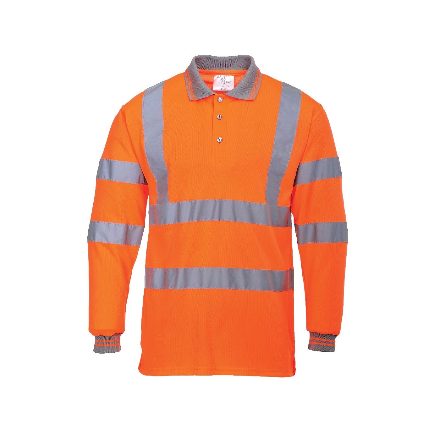 S277 - Hi-Vis Long Sleeved Polo Shirt