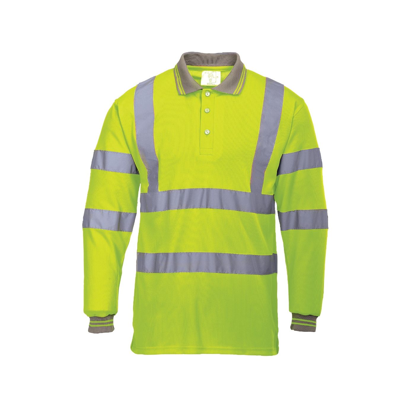S277 - Hi-Vis Long Sleeved Polo Shirt