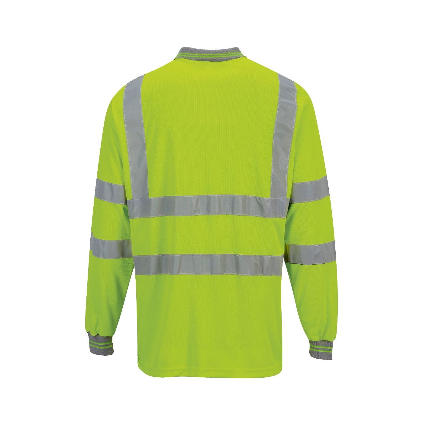 S277 - Hi-Vis Long Sleeved Polo Shirt