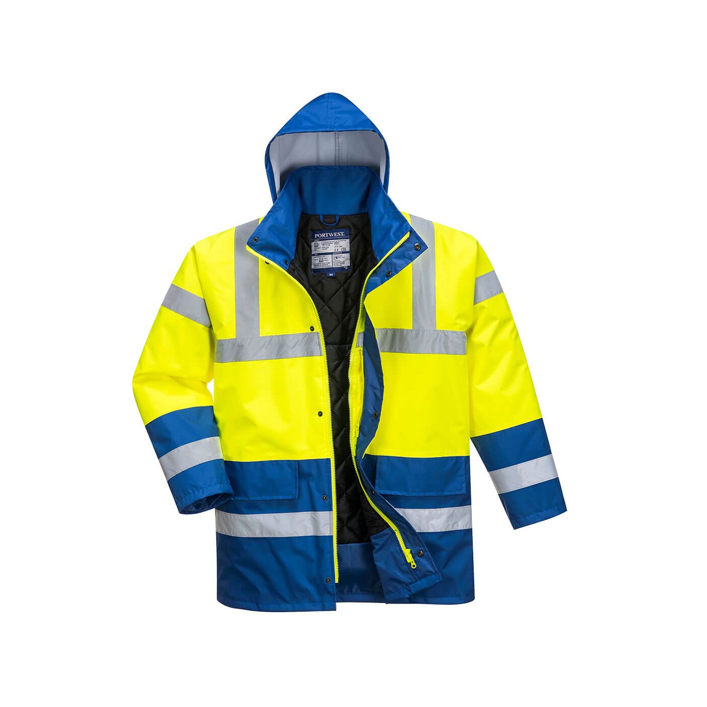 S466 - High Vis 2 Tone Yellow Traffic Jacket