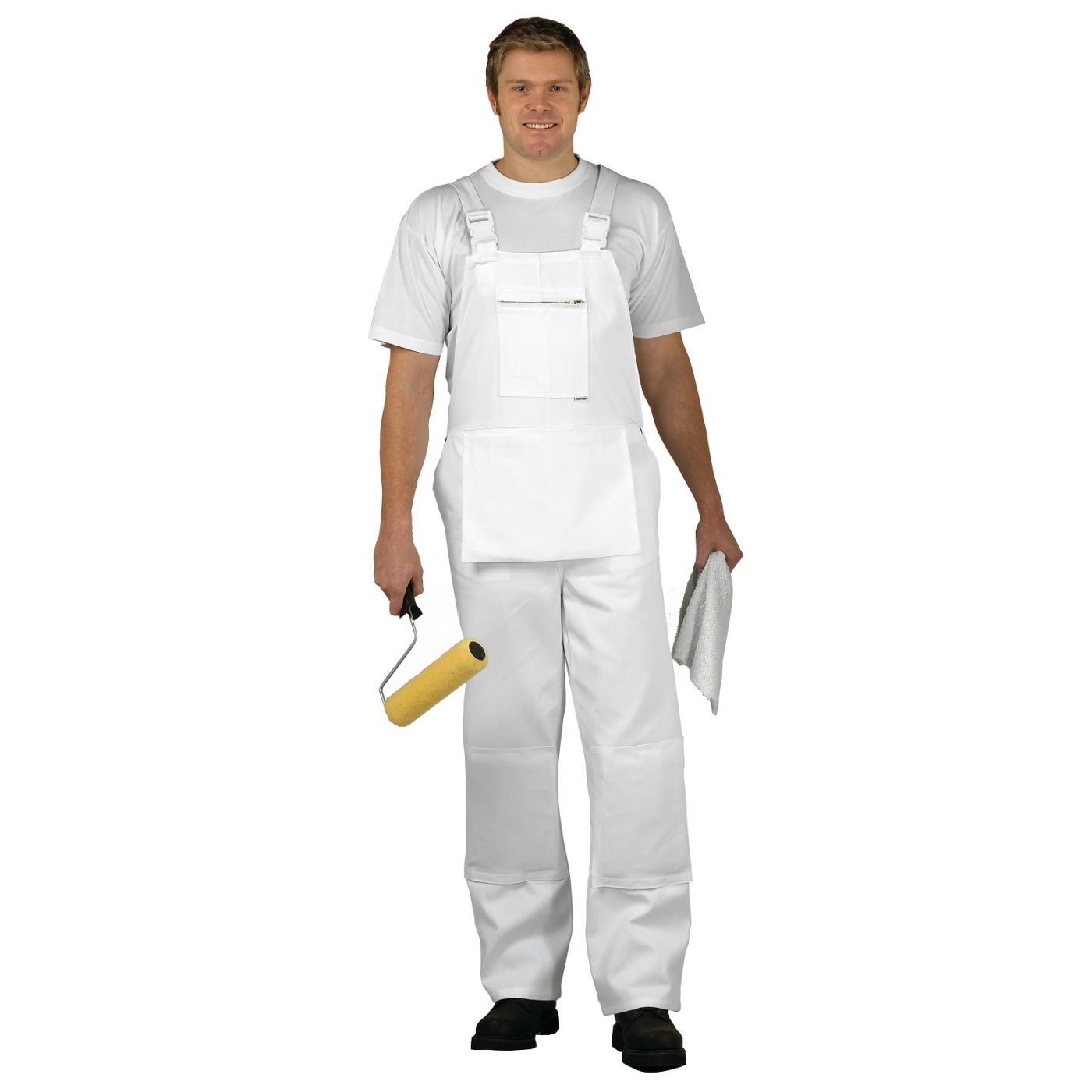 S810 - White Bolton Bib & Brace