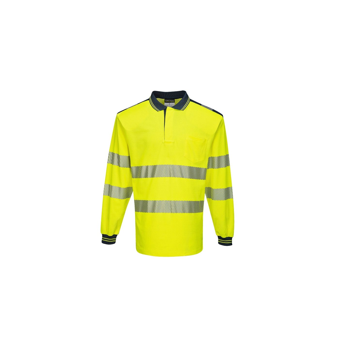 T184 - Hi Vis Polo Shirt Long Sleeve