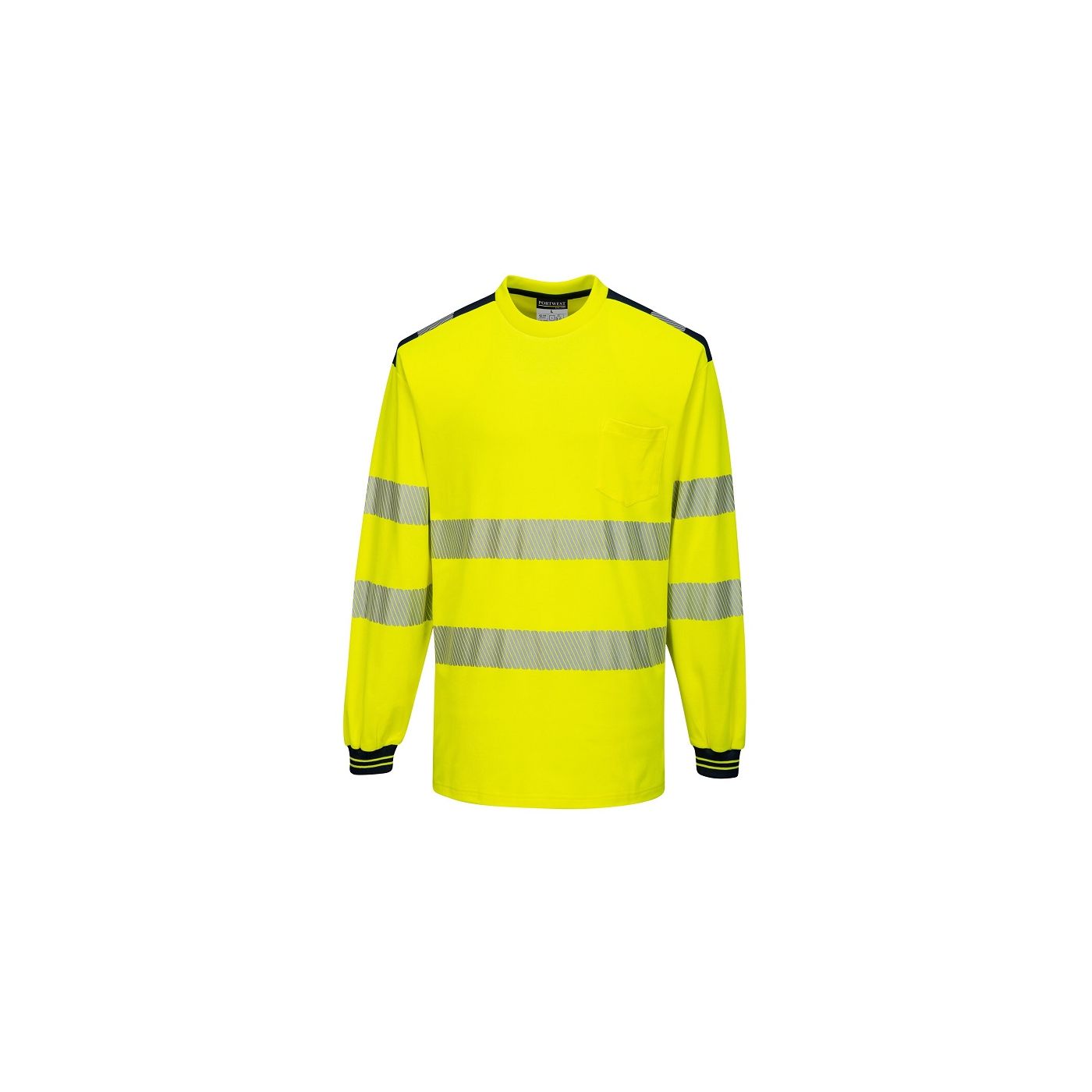 T185 - Hi Vis Teeshirt Long Sleeve