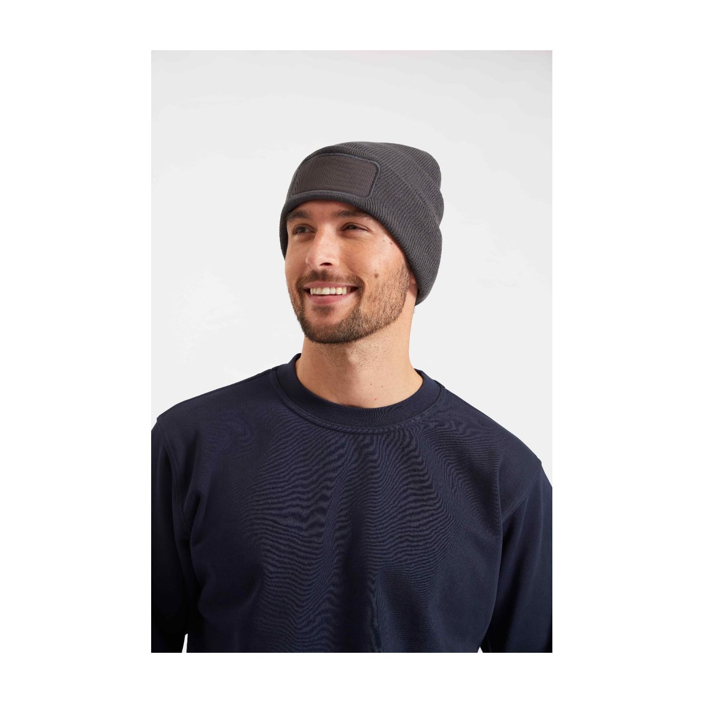 UC411-Rectangular Patch Beanie