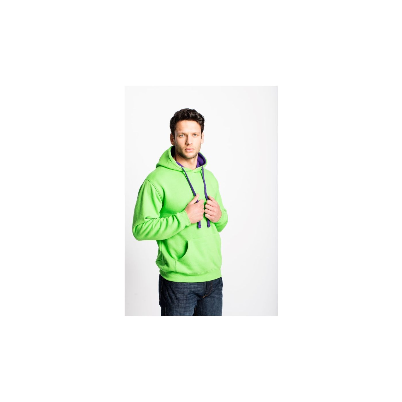 UC507 - Uneek Hooded Contrast Sweatshirt