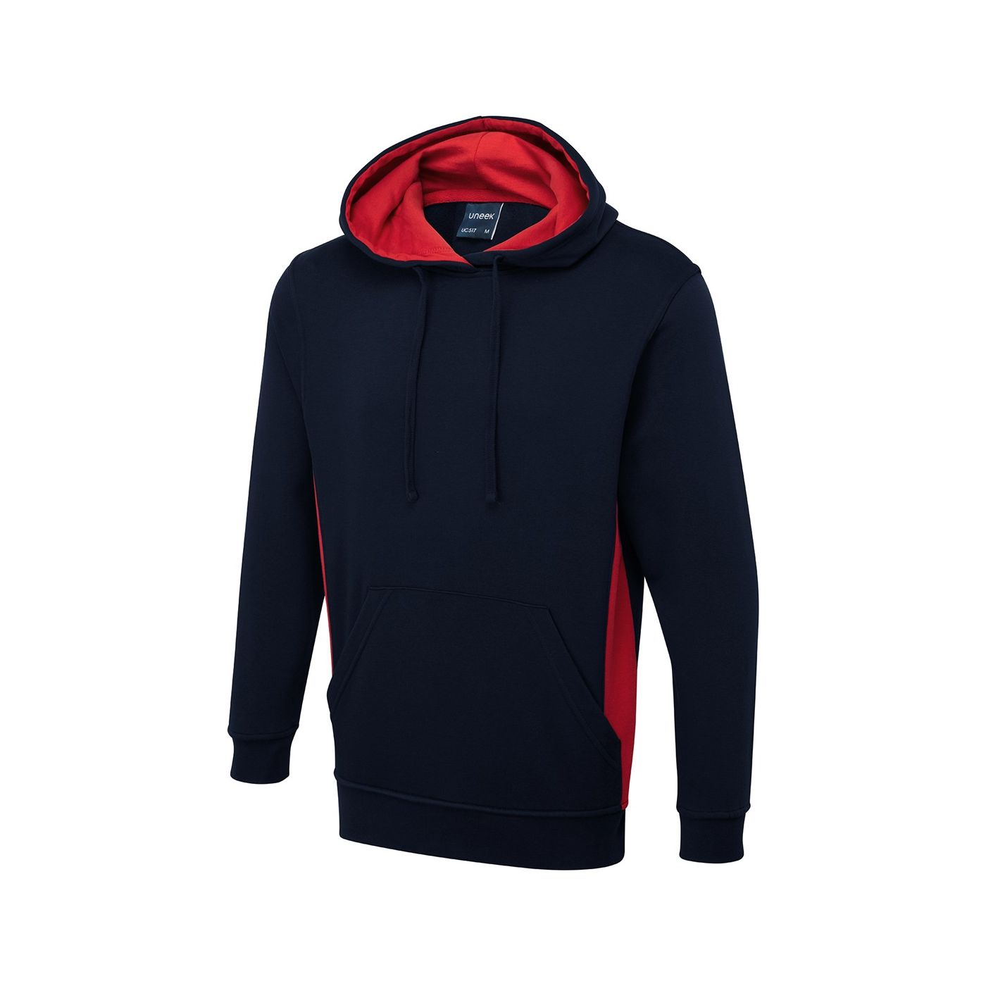 UC517 - Uneek Two Tone Hooded Sweatshirt
