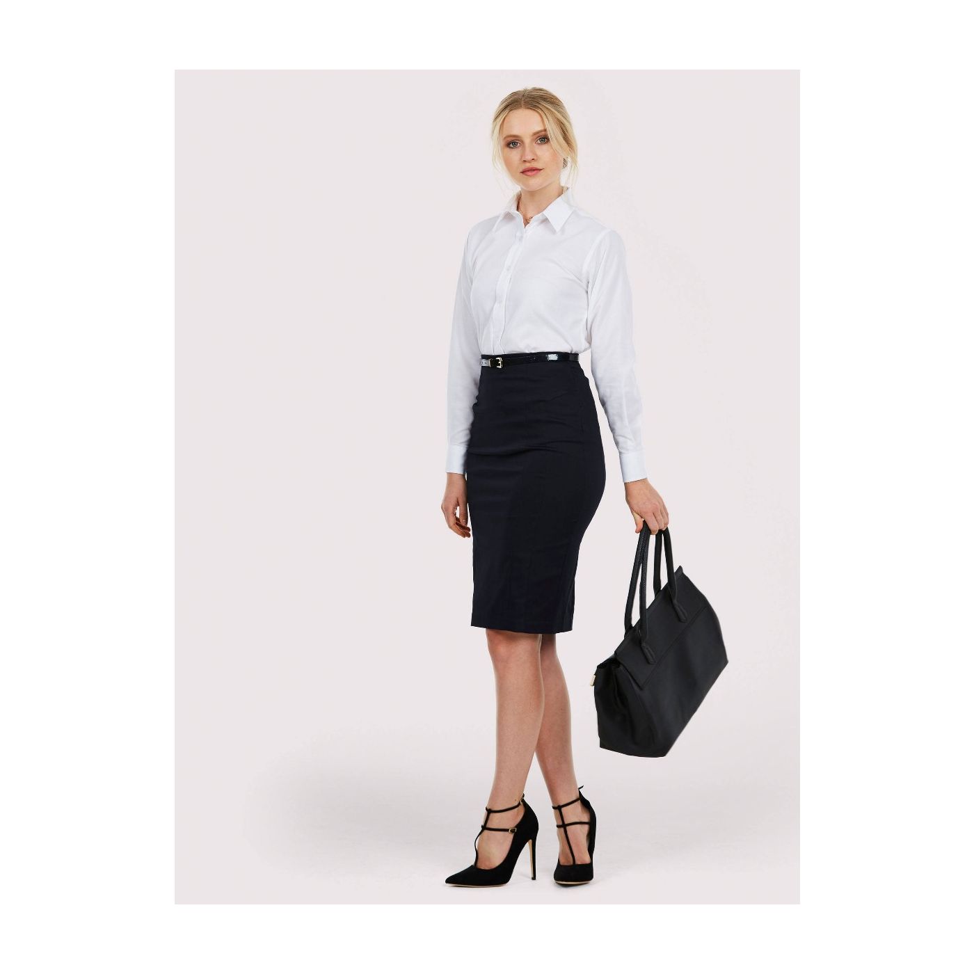 UC703 - Uneek Ladies Pinpoint Oxford Full Sleeve Shirt