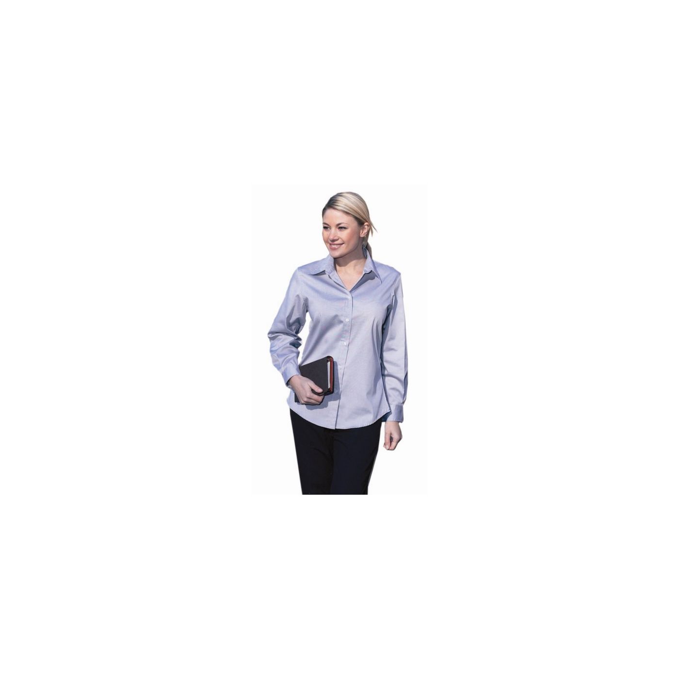 UC703 - Uneek Ladies Pinpoint Oxford Full Sleeve Shirt