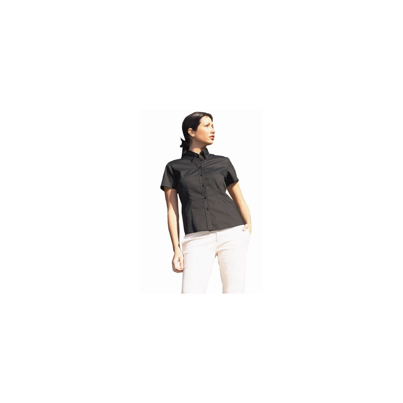 UC704 - Uneek Ladies Pinpoint Oxford Half Sleeve Shirt