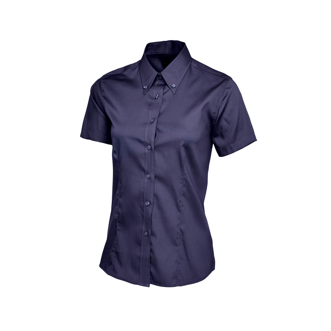 UC704 - Uneek Ladies Pinpoint Oxford Half Sleeve Shirt